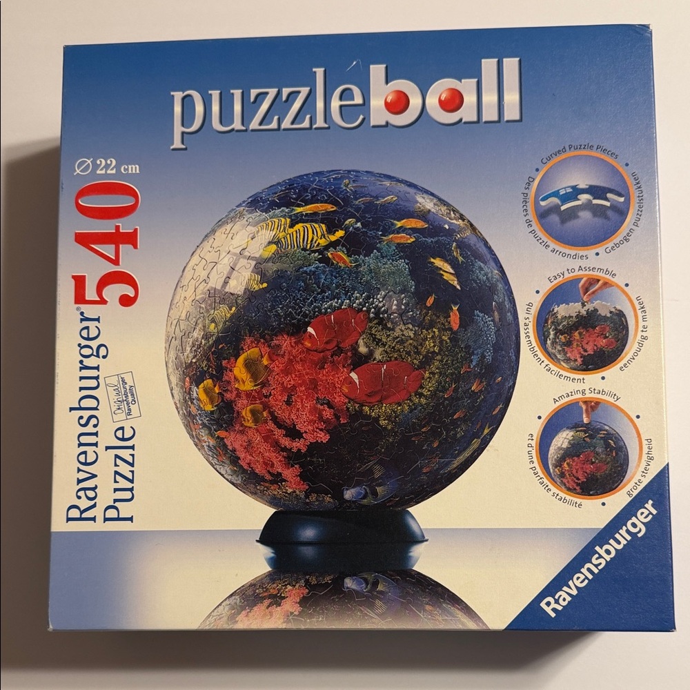 Ravensburger Colorful Ocean Puzzleball. 3D. 540 Ps